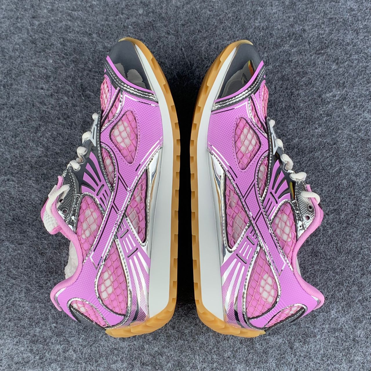 Bottega Veneta Wmns Orbit Sneaker 'Gloss Silver' (B-Grade)