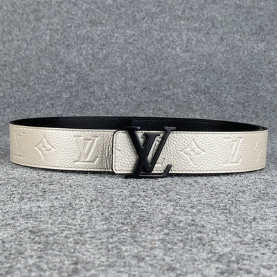 LV Initiales 40mm Reversible Belt ‘Light Grey’