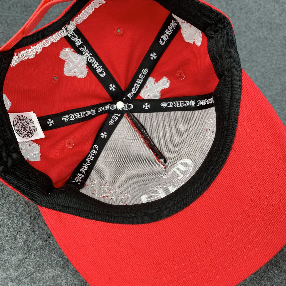 Chrome Hearts Cross Patch Snapback ‘Red’