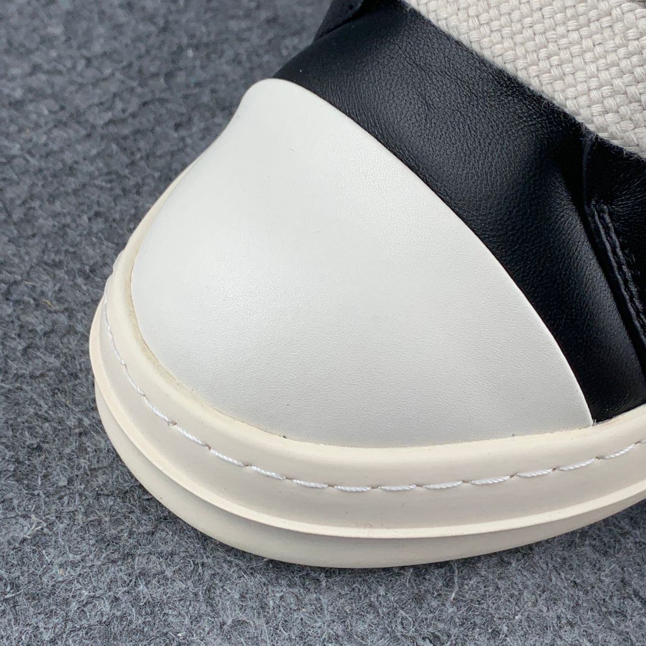 Rick Owens Luxor Jumbo Lace Padded Low 'Black Milk'