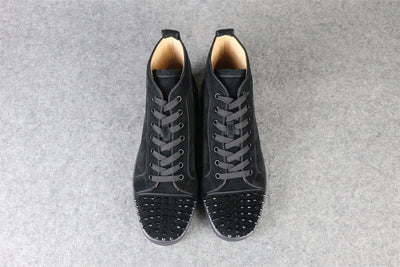 CL Lou Spikes Orlato High-Top ‘Black Suede’