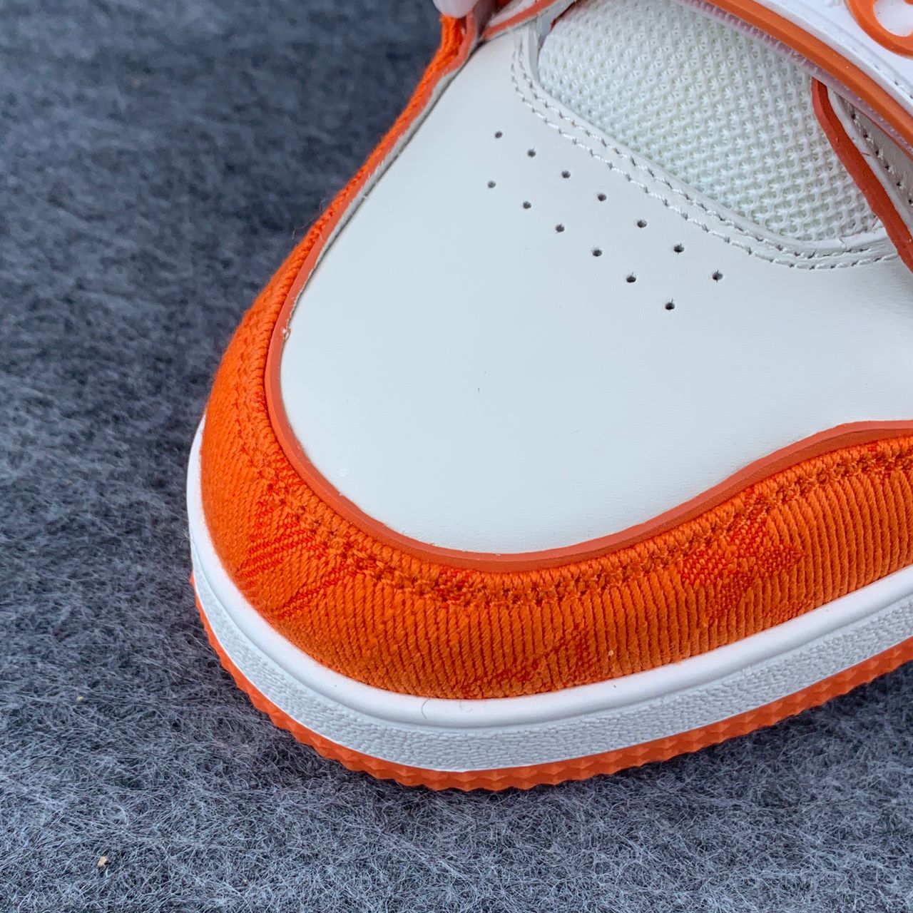 LV Trainer Low ‘Velcro Strap - Orange Monogram Denim’: