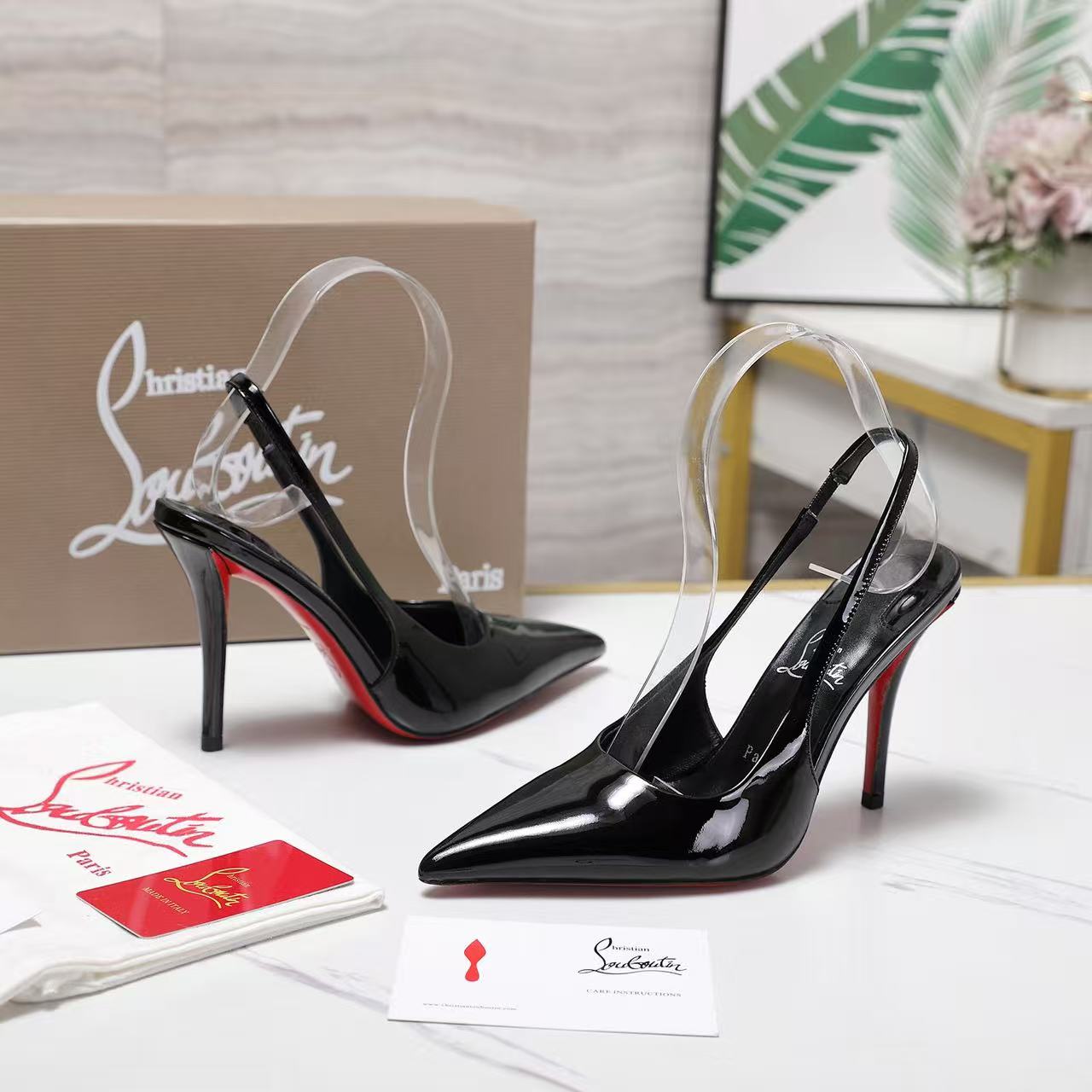 Christian Louboutin Posticha 80 Slingback Pump 'Black'