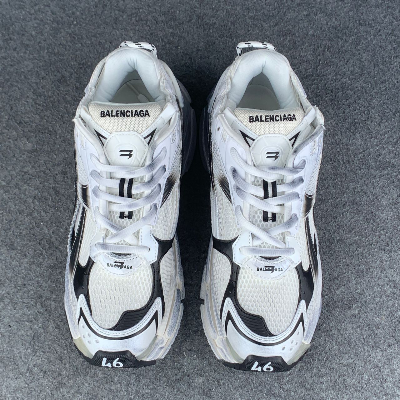 Balenciaga Runner Sneaker 'Worn-Out - Grey White Black'
