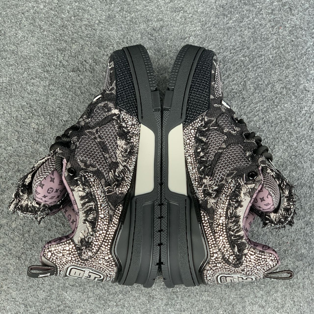 LV Skate Sneaker 'Black Swarovski Monogram'