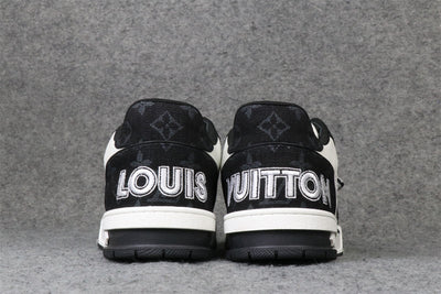 LVT Trainer Low 'Velcro Strap - Black Monogram Denim'