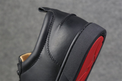 CL Louis Junior Low-Top Sneaker “Black Calfskin”