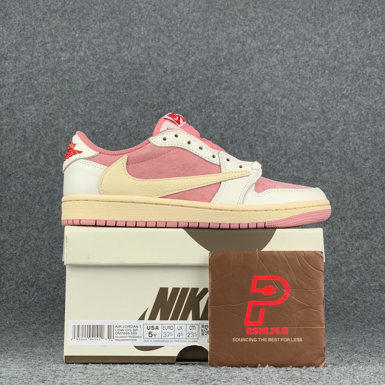 (Early Look) Travis Scott x Air Jordan 1 Low OG SP 'Sail Shy Pink'