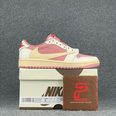 (Early Look) Travis Scott x Air Jordan 1 Low OG SP 'Sail Shy Pink'