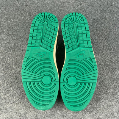 (Custom) Air Jordan 1 Low 'Black Green'