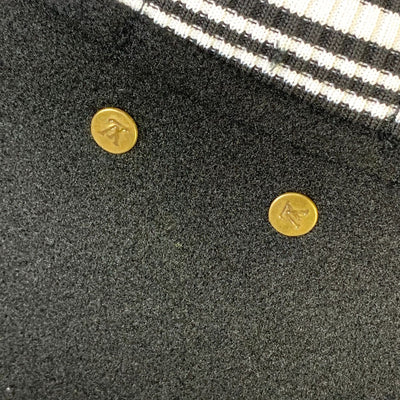 LV Varsity Leather Jacket 'BLACK'