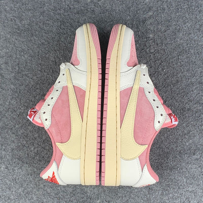 (Early Look) Travis Scott x Air Jordan 1 Low OG SP 'Sail Shy Pink'