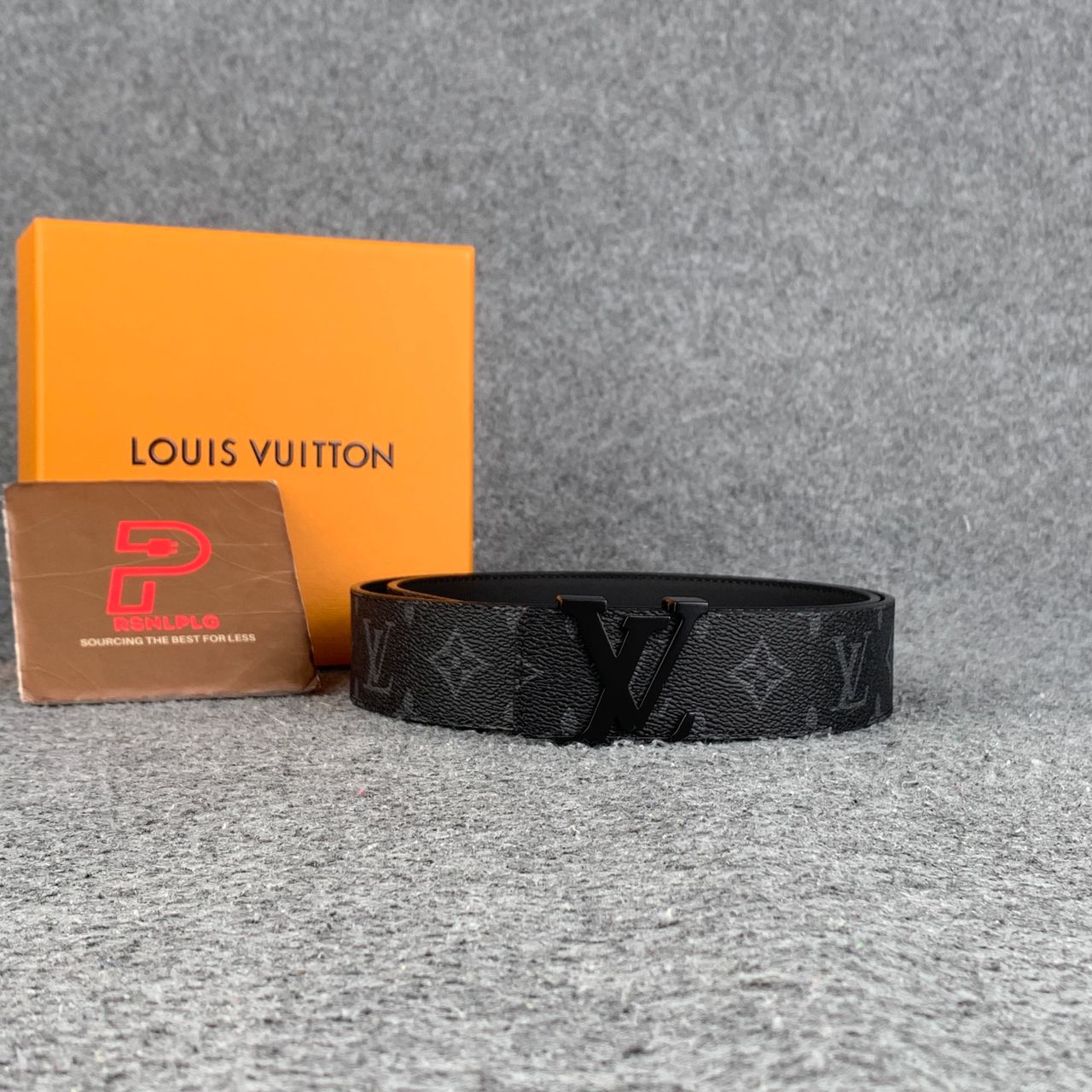 LV Initiales 40mm Belt ‘Matte Black’