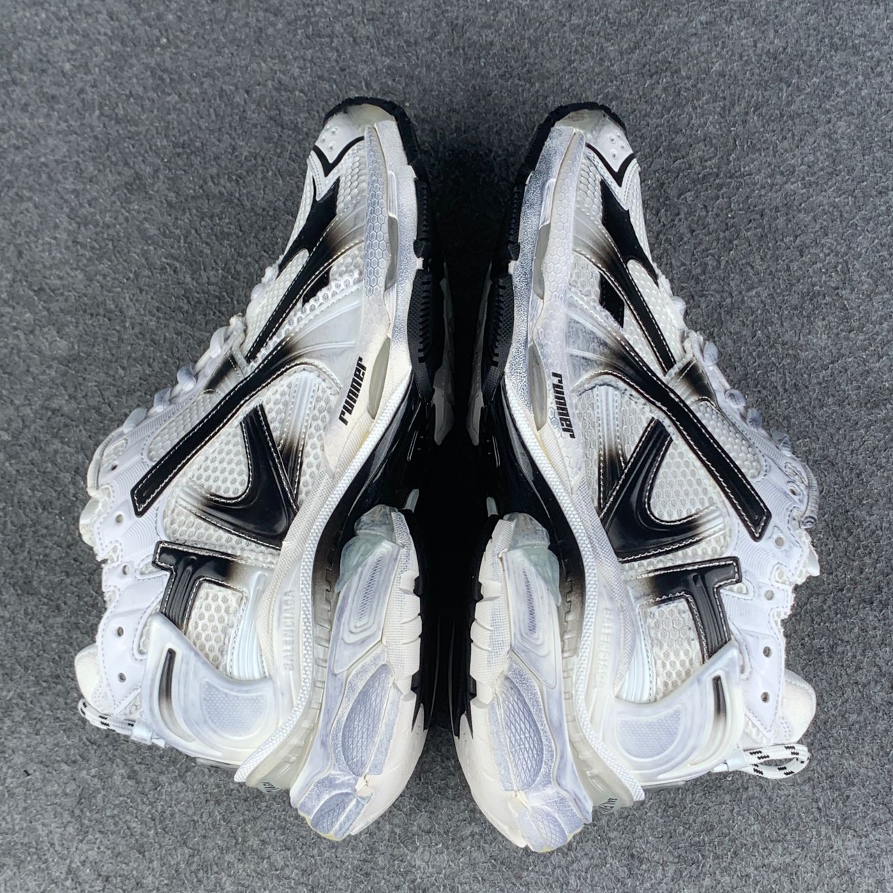 Balenciaga Runner Sneaker 'Worn-Out - Grey White Black'