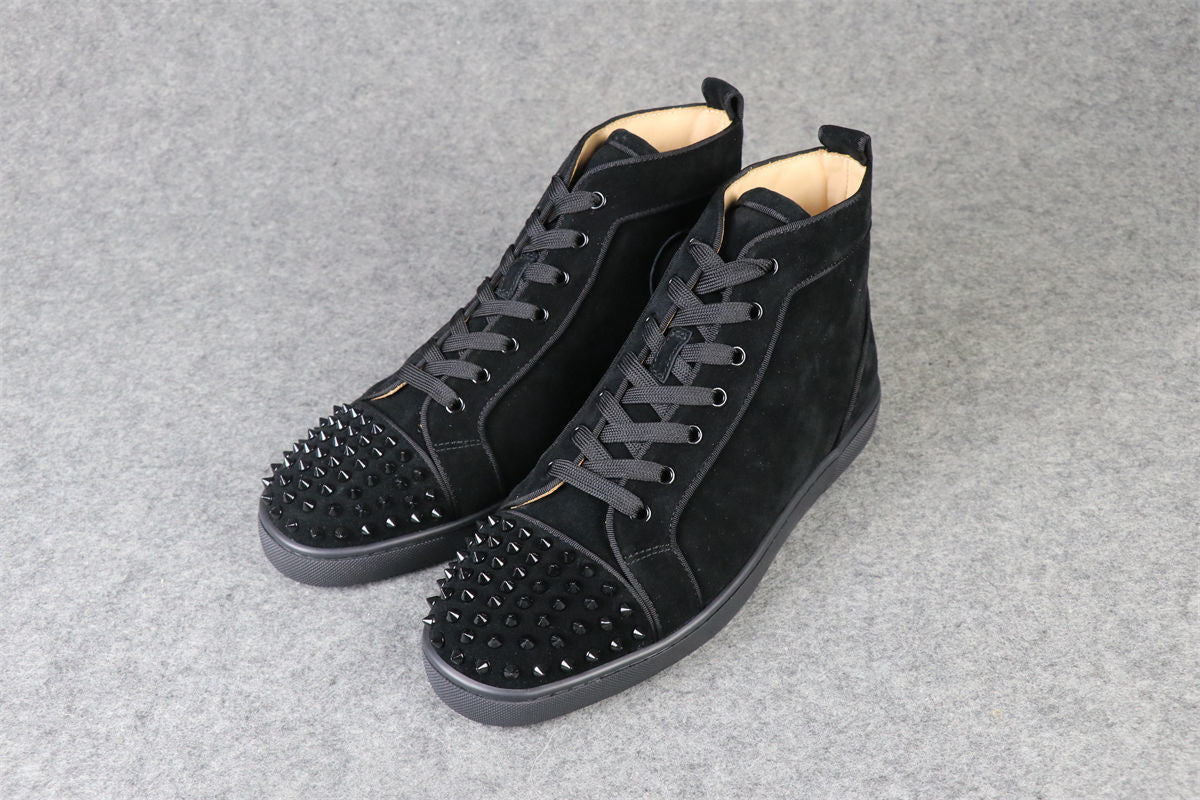 CL Lou Spikes Orlato High-Top ‘Black Suede’