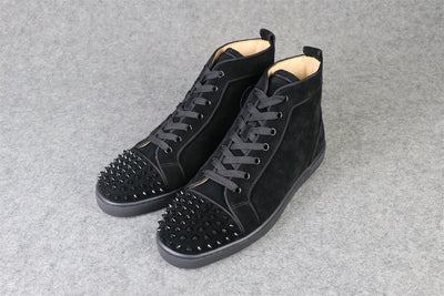 CL Lou Spikes Orlato High-Top ‘Black Suede’