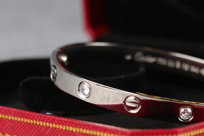 Love Bracelet with Half Diamond Setting