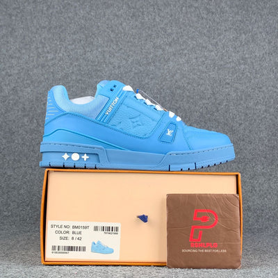 LV Trainer 'Embossed Monogram - Blue'
