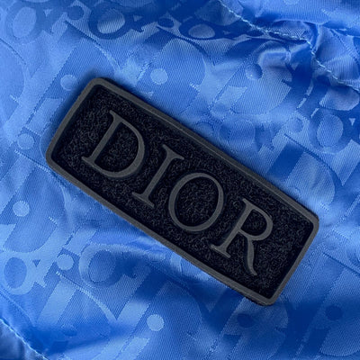 Dior Oblique Down Jacket in Blue Technical Jacquard