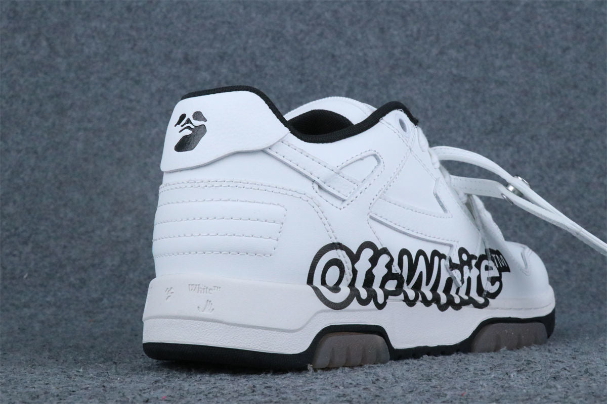 Off-White Out of Office Logo Print 'White Black'