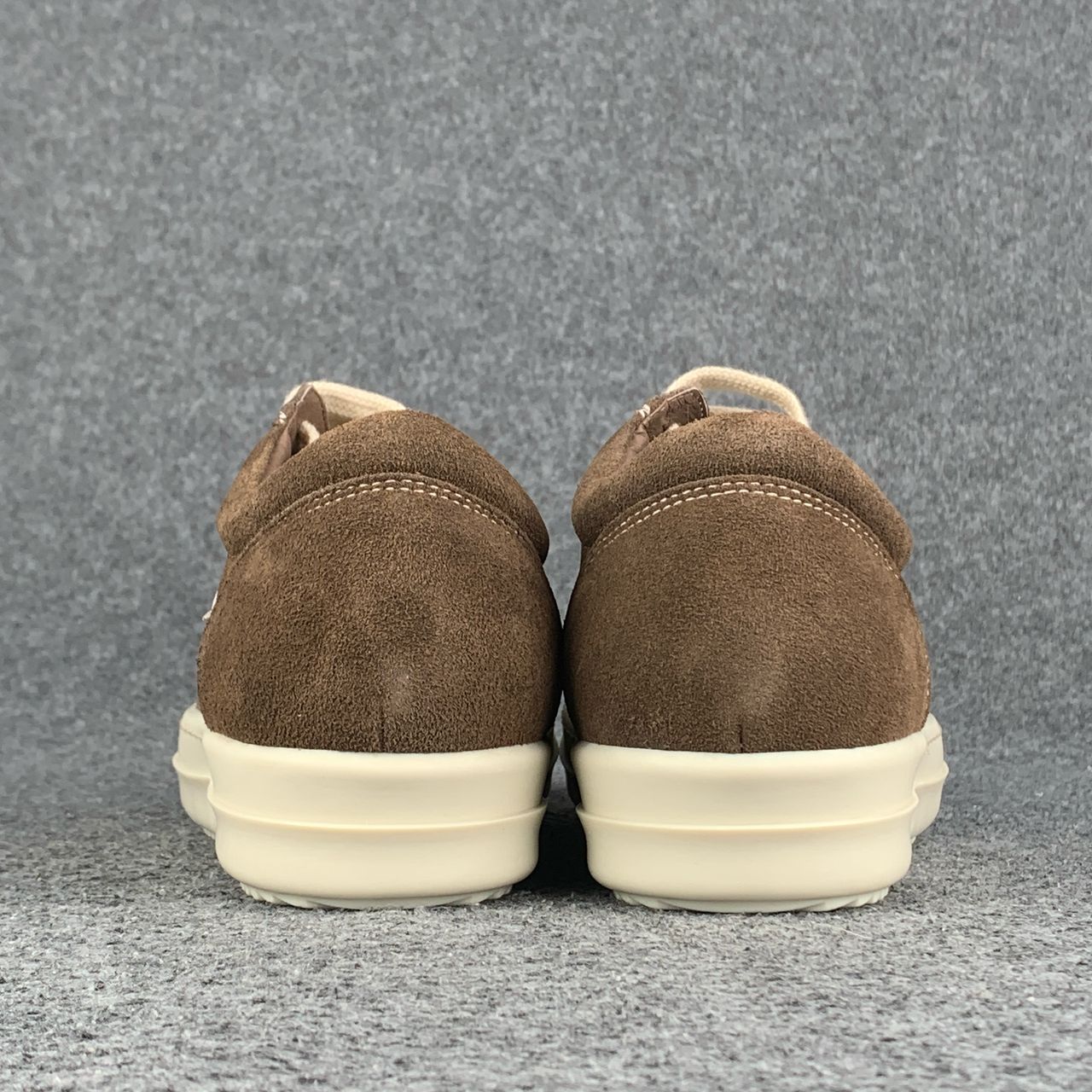 Rick Owens EDFU Vintage Low Suede Dust 'Grey Milk White'