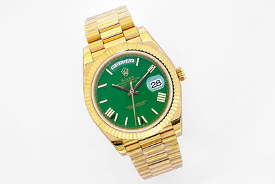 Yellow Gold & Green 40MM Watch