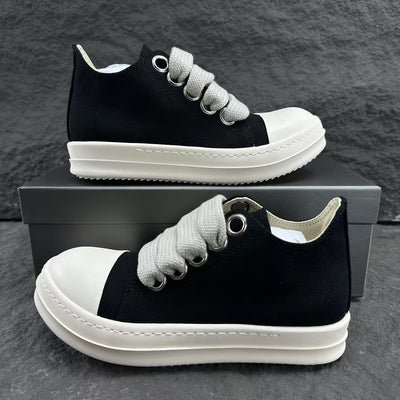 Rick Owens DRKSHDW Fogachine Cotton Megalace Low 'Black Milk'