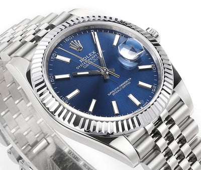 Blue & Stainless Steel 41MM Watch