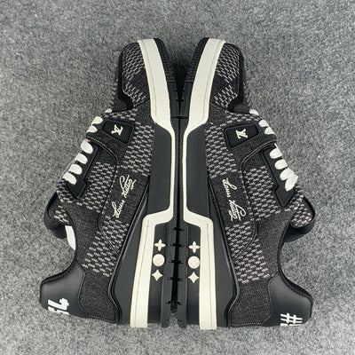 LV Trainer “Black Damier 3D Denim”