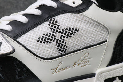 LVT Trainer Low 'Velcro Strap - Black Monogram Denim'