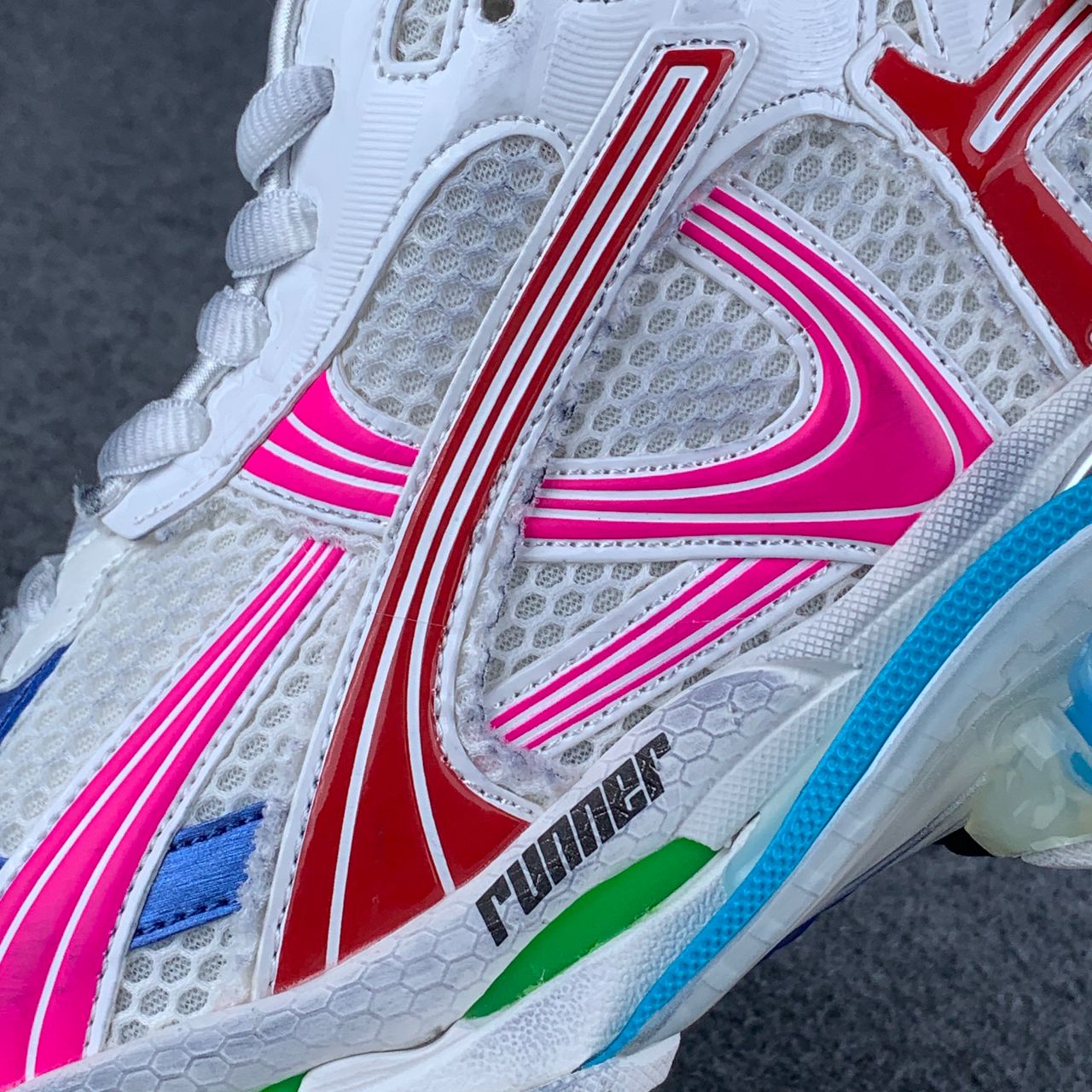Balenciaga Runner Sneaker 'Worn-Out - White Multi-Color'