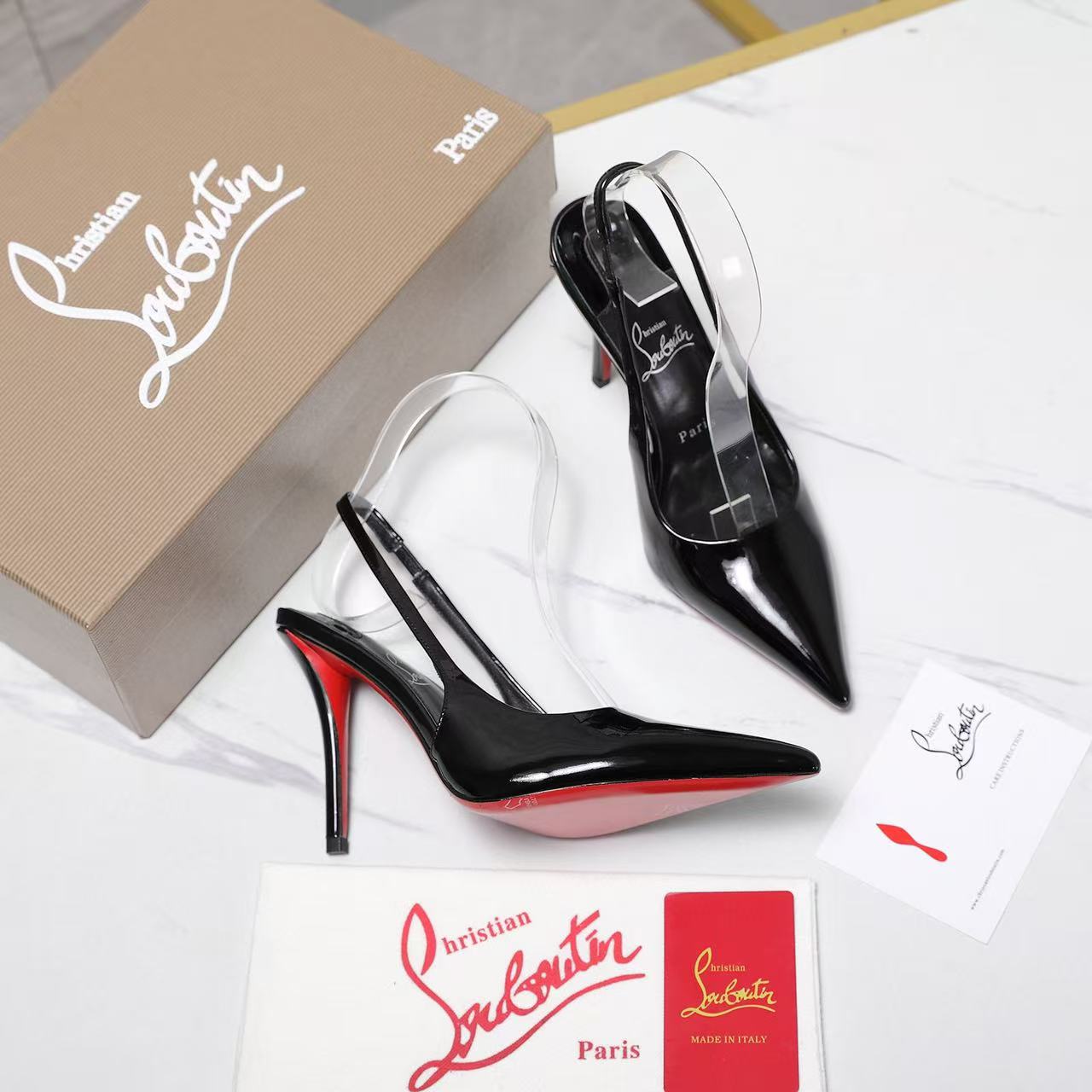 Christian Louboutin Posticha 80 Slingback Pump 'Black'