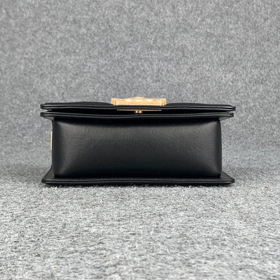 CC Boy Flap Diamond Quilted Small Bag Gold-Tone Black (2018)