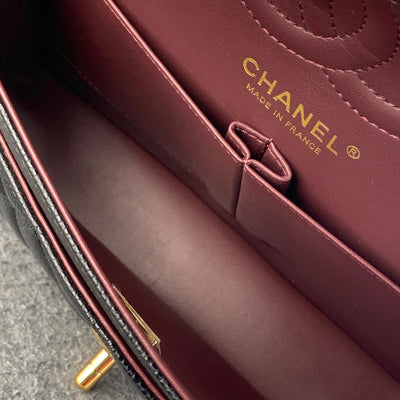 CC Small Classic Flap Bag Black Caviar