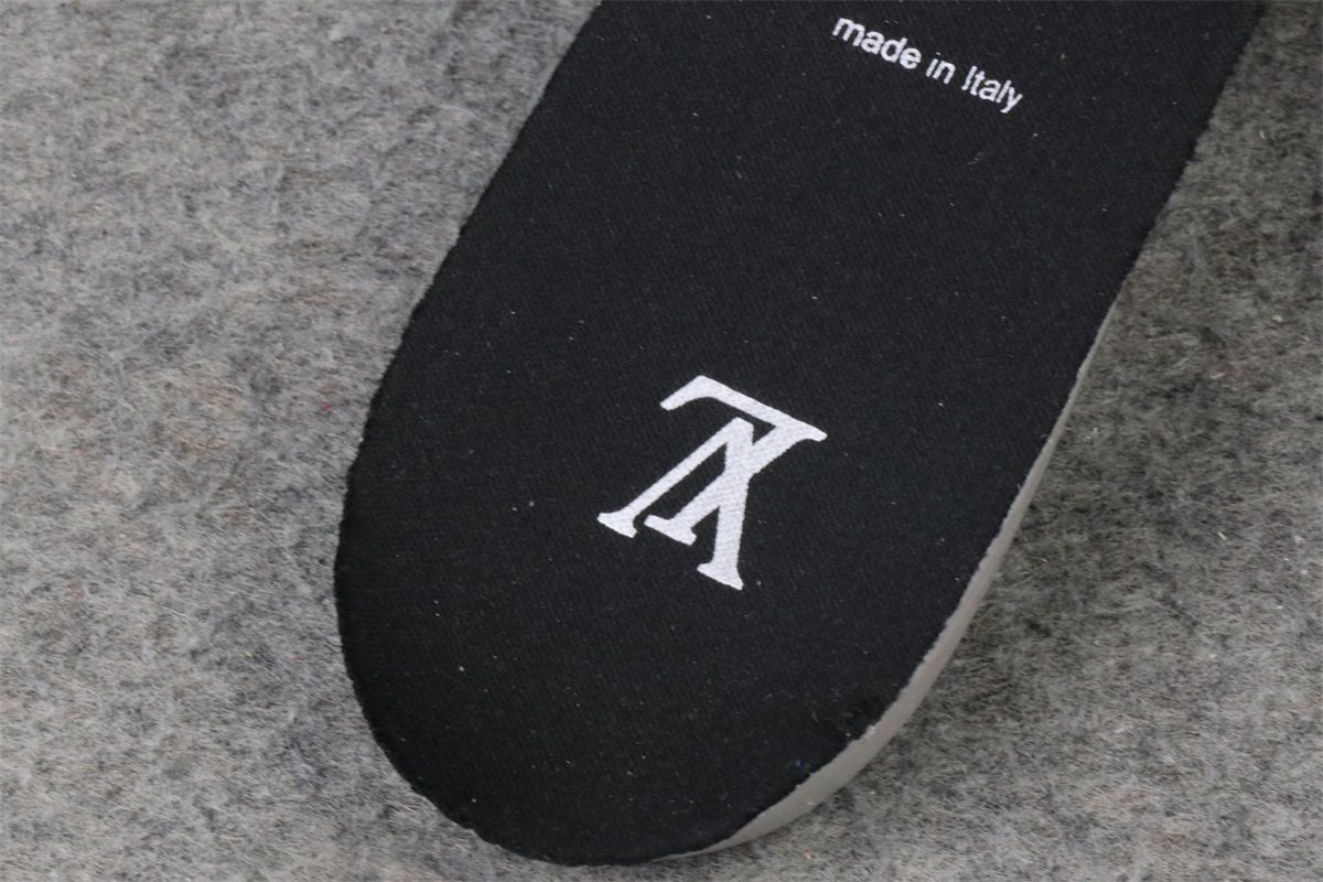 LVT Trainer Low 'Velcro Strap - Black Monogram Denim'