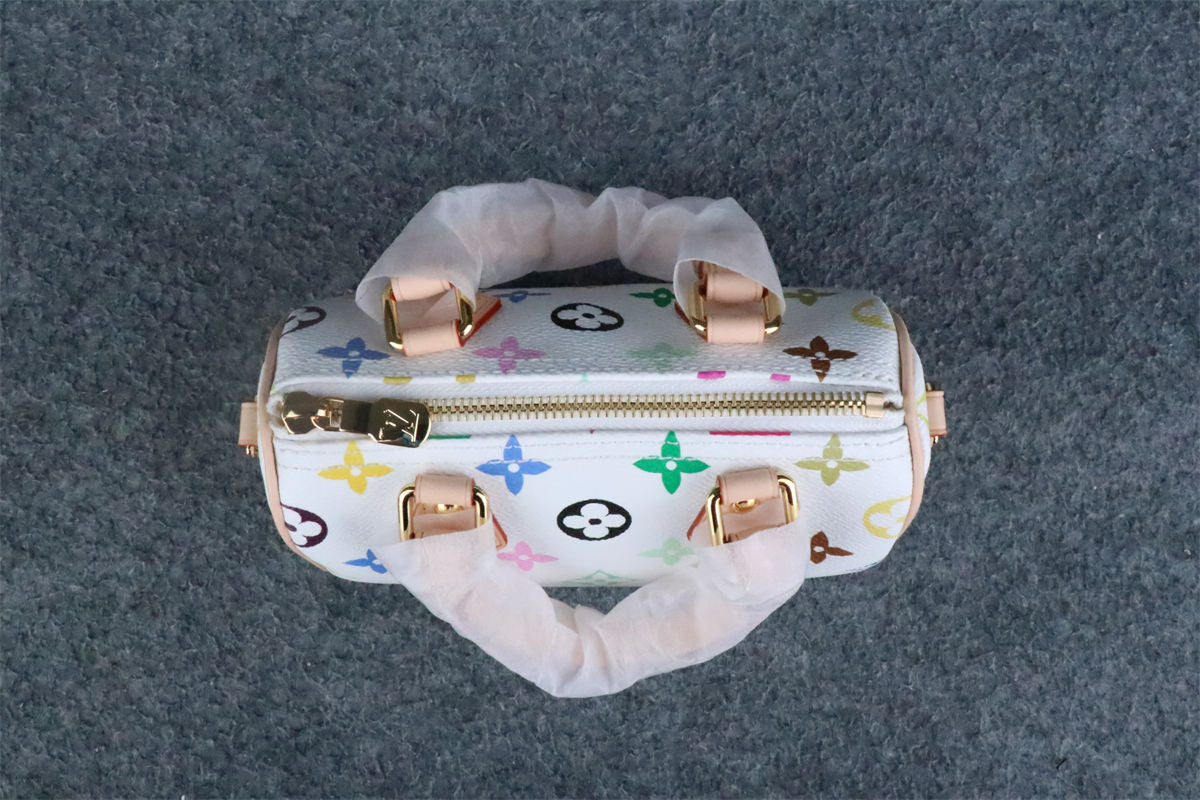 LVT x Takashi Murakami Nano Speedy White Multicolored