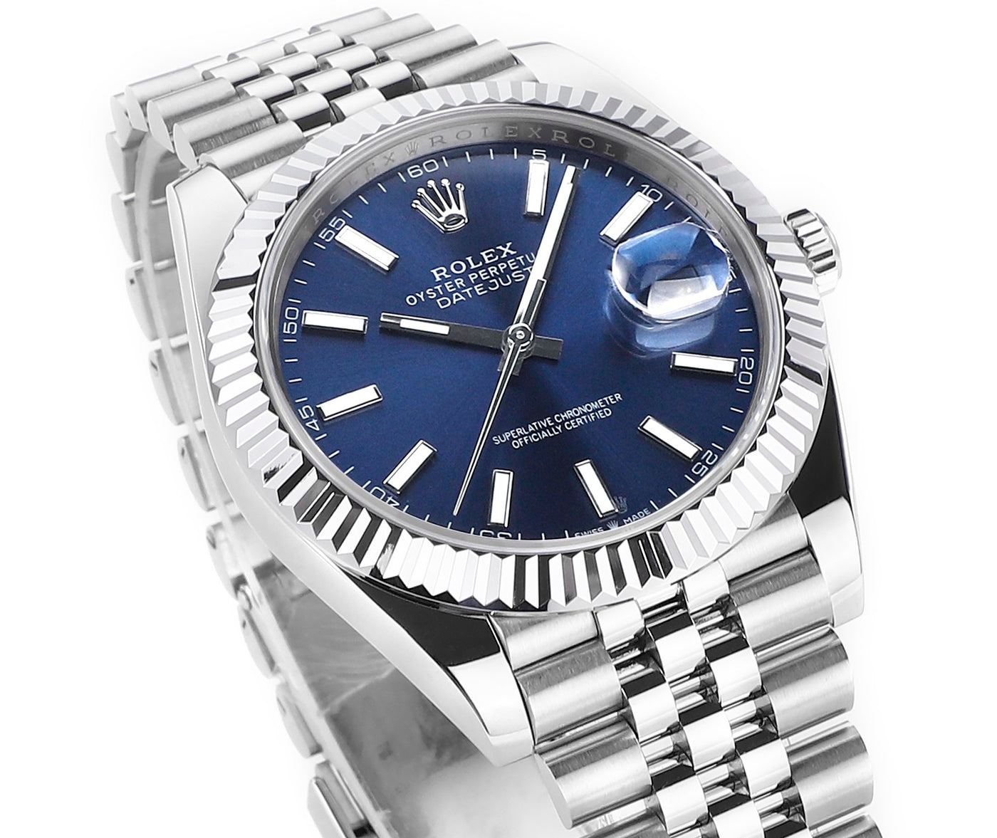 Blue & Stainless Steel 41MM Watch