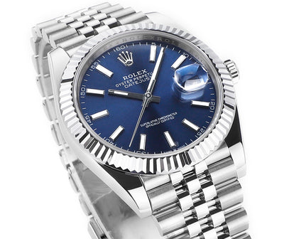 Blue & Stainless Steel 41MM Watch