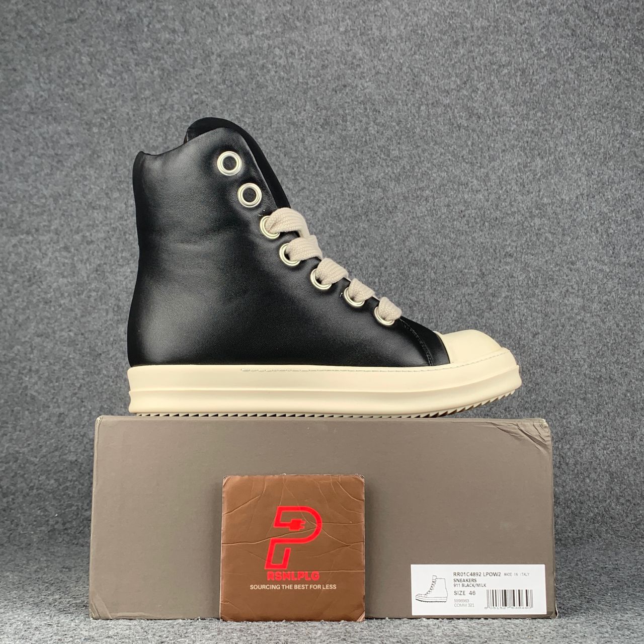 Rick Owens Porterville Jumbo Laced Padded High « Black Milk »