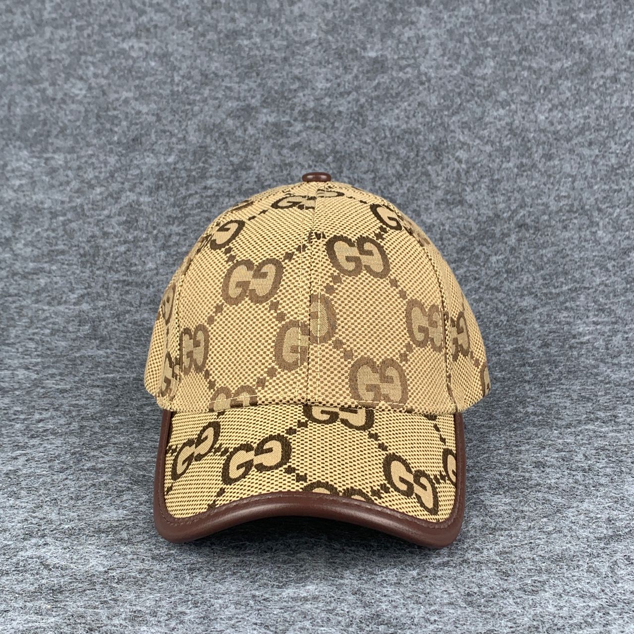 Gucci Jumbo GG Canvas Baseball Hat ‘Camel/Ebony’