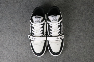 LVT Trainer Low 'Velcro Strap - Black Monogram Denim'