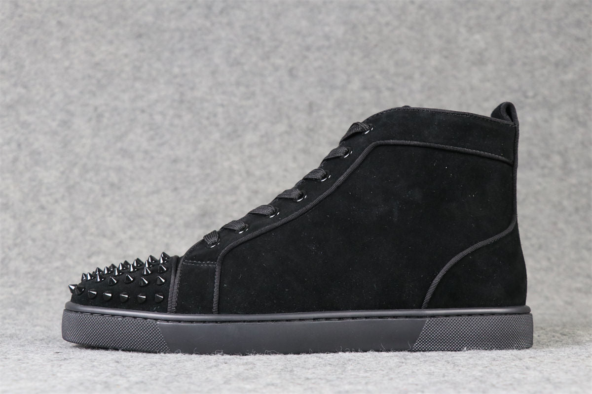 CL Lou Spikes Orlato High-Top ‘Black Suede’
