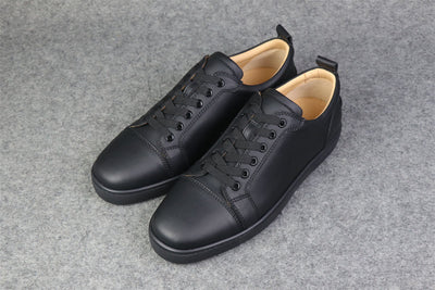 CL Louis Junior Low-Top Sneaker “Black Calfskin”