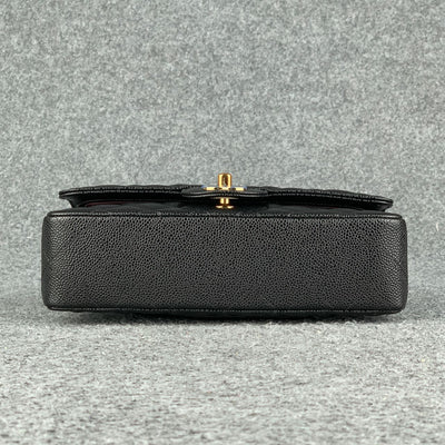 CC Small Classic Flap Bag Black Caviar