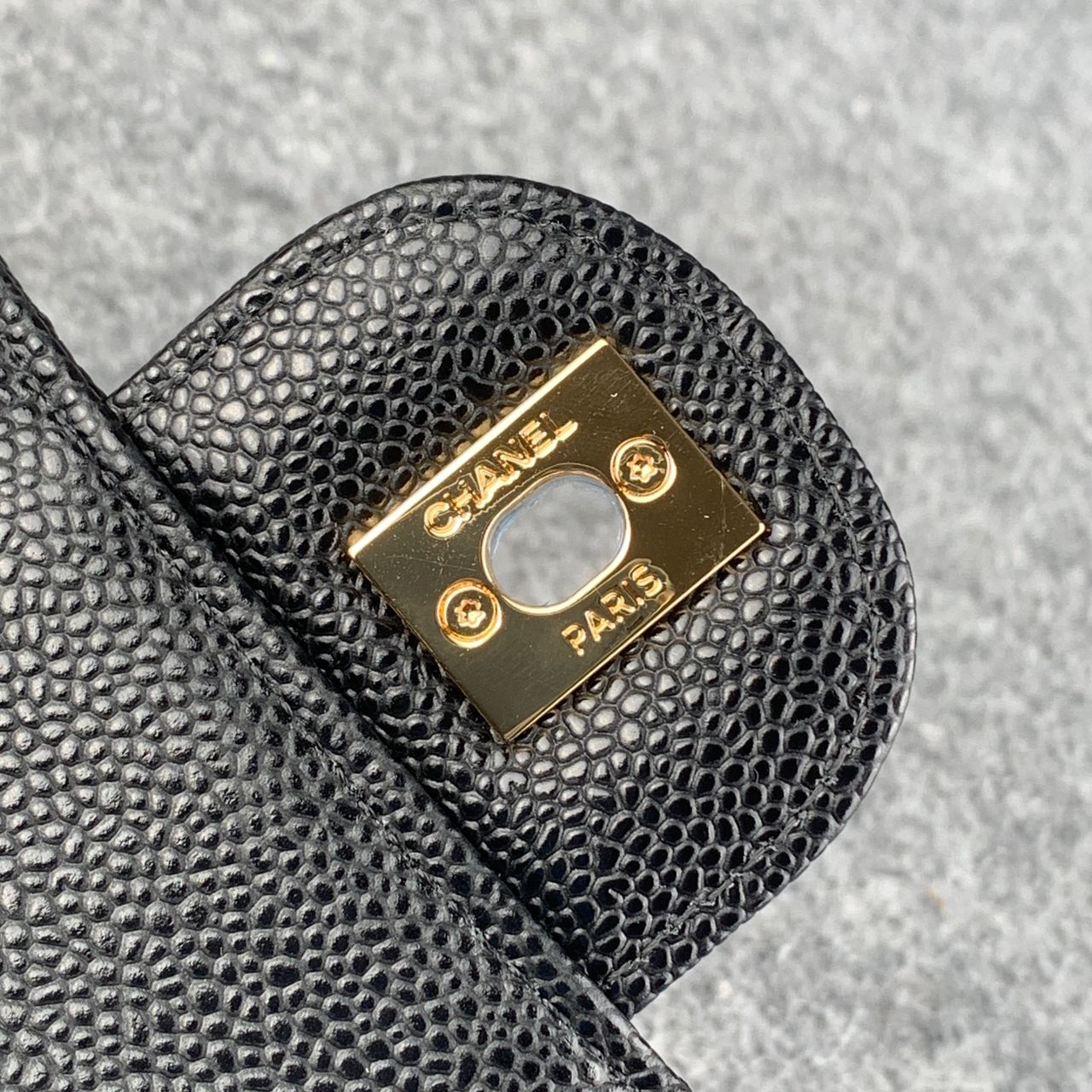 CC Small Classic Flap Bag Black Caviar