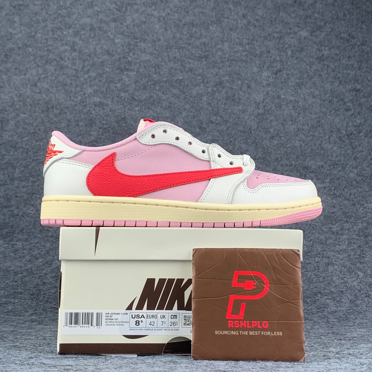 (Custom) Travis Scott x Air Jordan 1 'Shy Pink/Red'