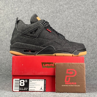 Levi's x Air Jordan 4 Retro 'Black Denim'