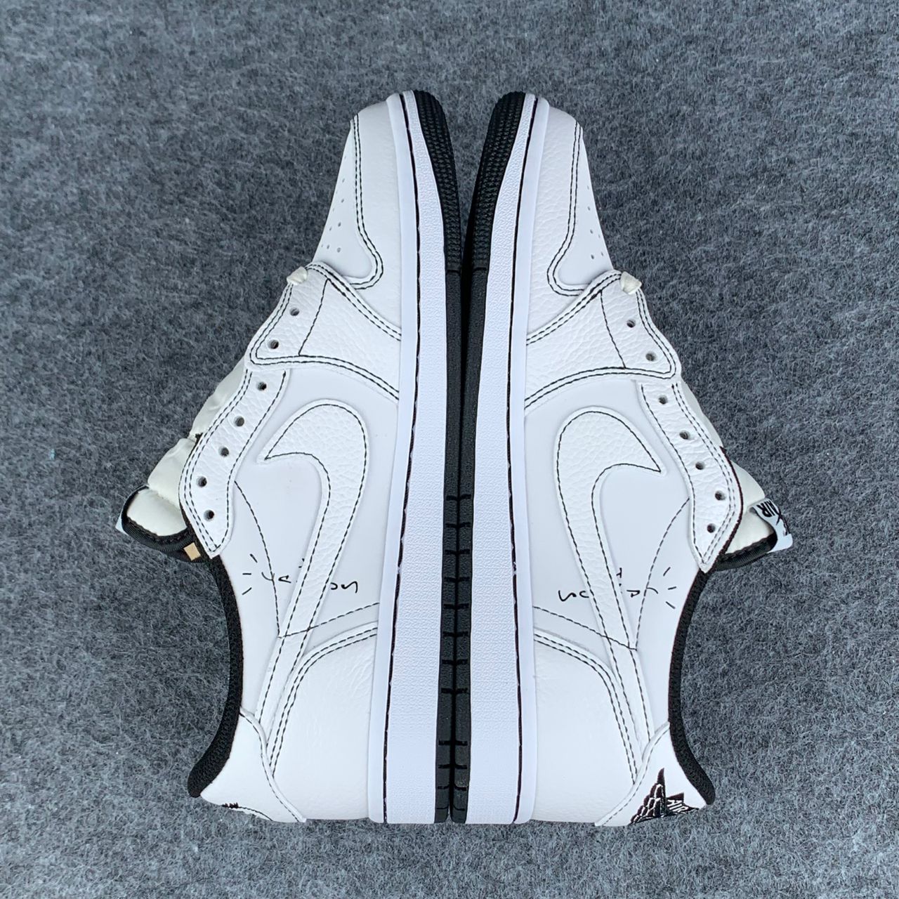 Custom Travis Scott x Air Jordan 1 Low “Phantom Stitch” – Prsnlplg