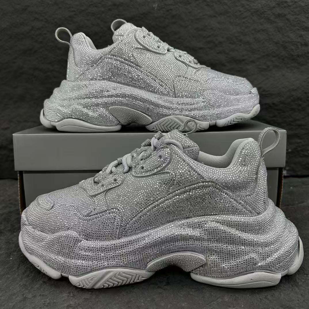 Balenciaga Triple S Sneaker Rhinestones 'Dark Grey'