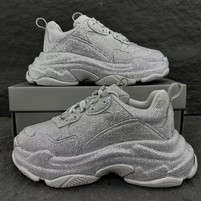 Balenciaga Triple S Sneaker Rhinestones 'Dark Grey'